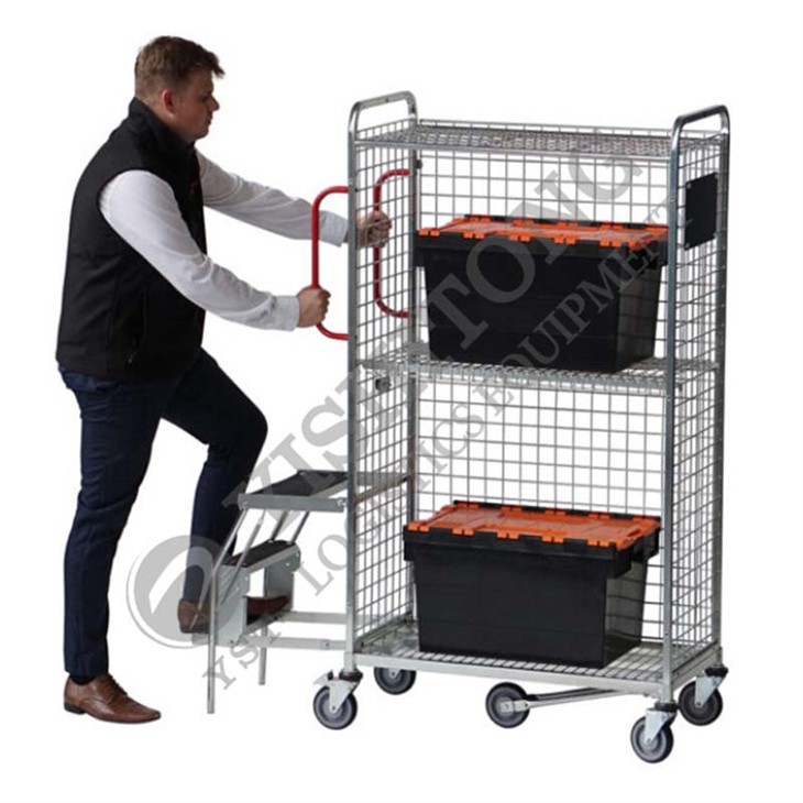 Warehouse Picking Trolley With Steps high quality Warehouse Picking Trolley With Steps high quality